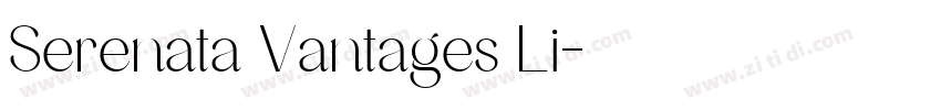Serenata Vantages Li字体转换
